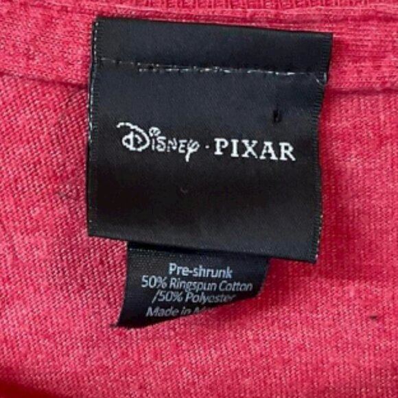 Disney Pixar Pizza Planet Tee Shirt Heather Red Size M - Picture 5 of 5